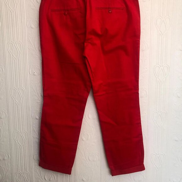 NWT (New with tags) J. Crew red chino 7/8 pants size 30 tall - Picture 2 of 2